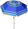AMMSUN 7ft Heavy Duty Beach Umbrella with UV Protection