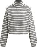 CIDER Cropped Turtleneck Sweater for Women - Stylish Fall Staple