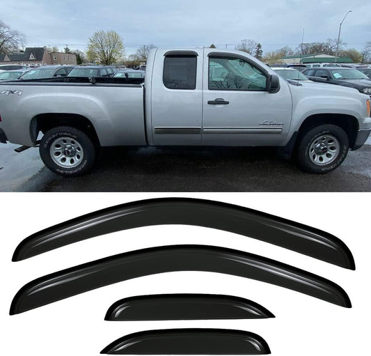 Rain Guards Window Deflectors for 2007-2014 Chevy Silverado
