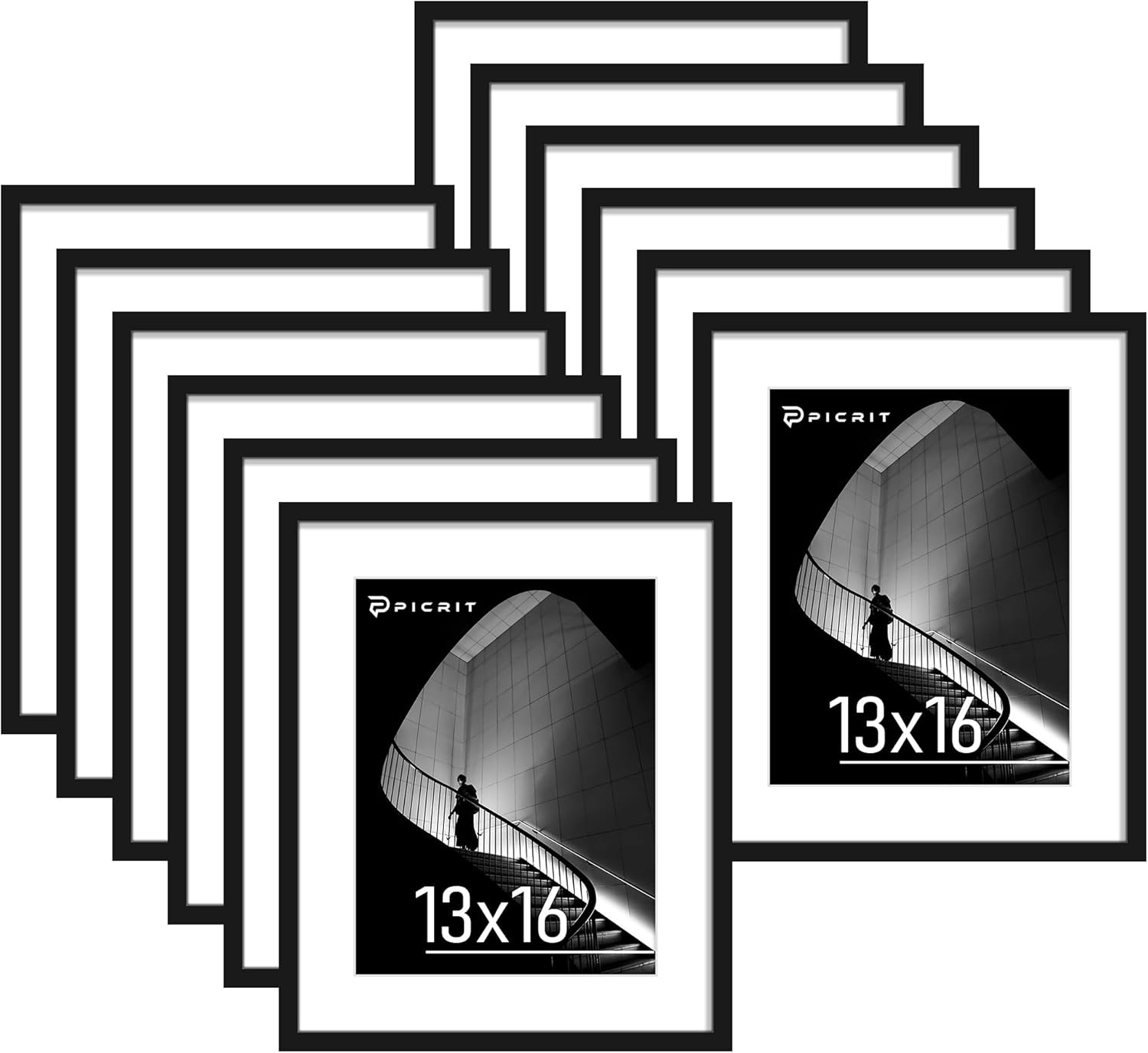 Picrit 13x16 Picture Frame Set of 12 for Wall Display