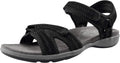 Women's Hiking Sport Sandals with Arch Support - Comfortable Black 8.5