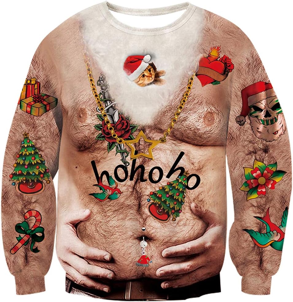 3D Ugly Christmas Sweatshirt S-4XL