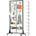 2ft x 5.5ft Gridwall Panel Display Stand - Stable Movable Retail Rack