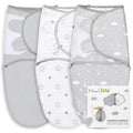 Baby Swaddle Blanket 3-Pack - Adjustable Organic Cotton for 3-6 Months