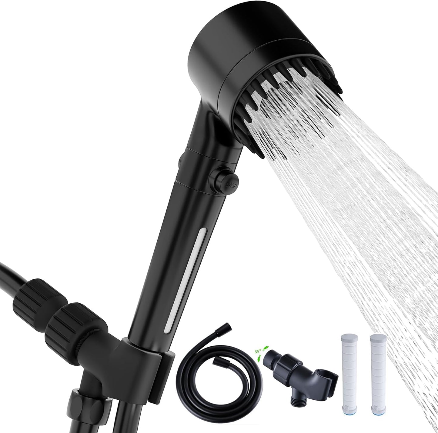 High Pressure Handheld Shower Head with 3 Modes for Relaxation
