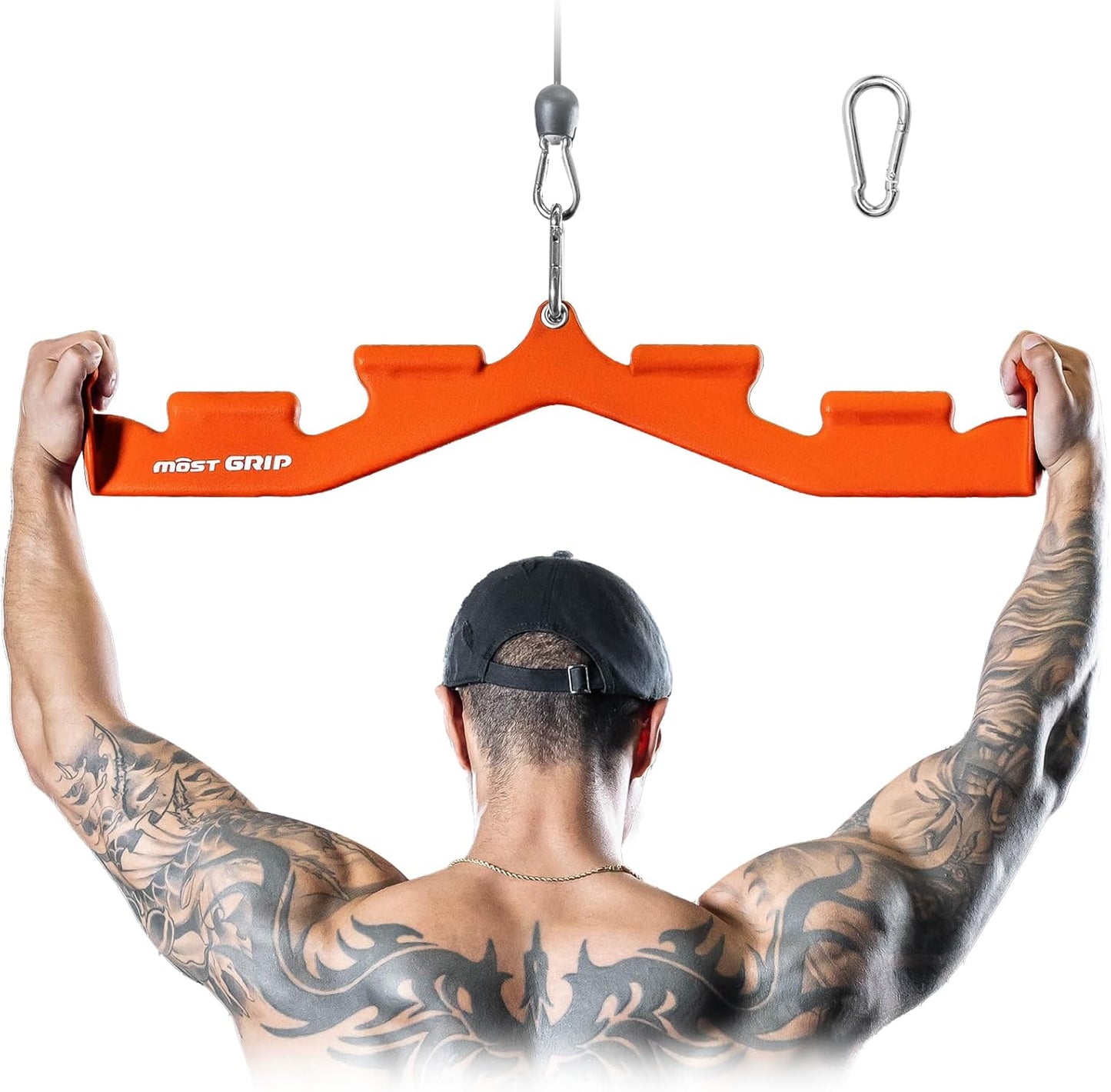 LAT Pull Down Bar with Ergonomic Handles for Back Training