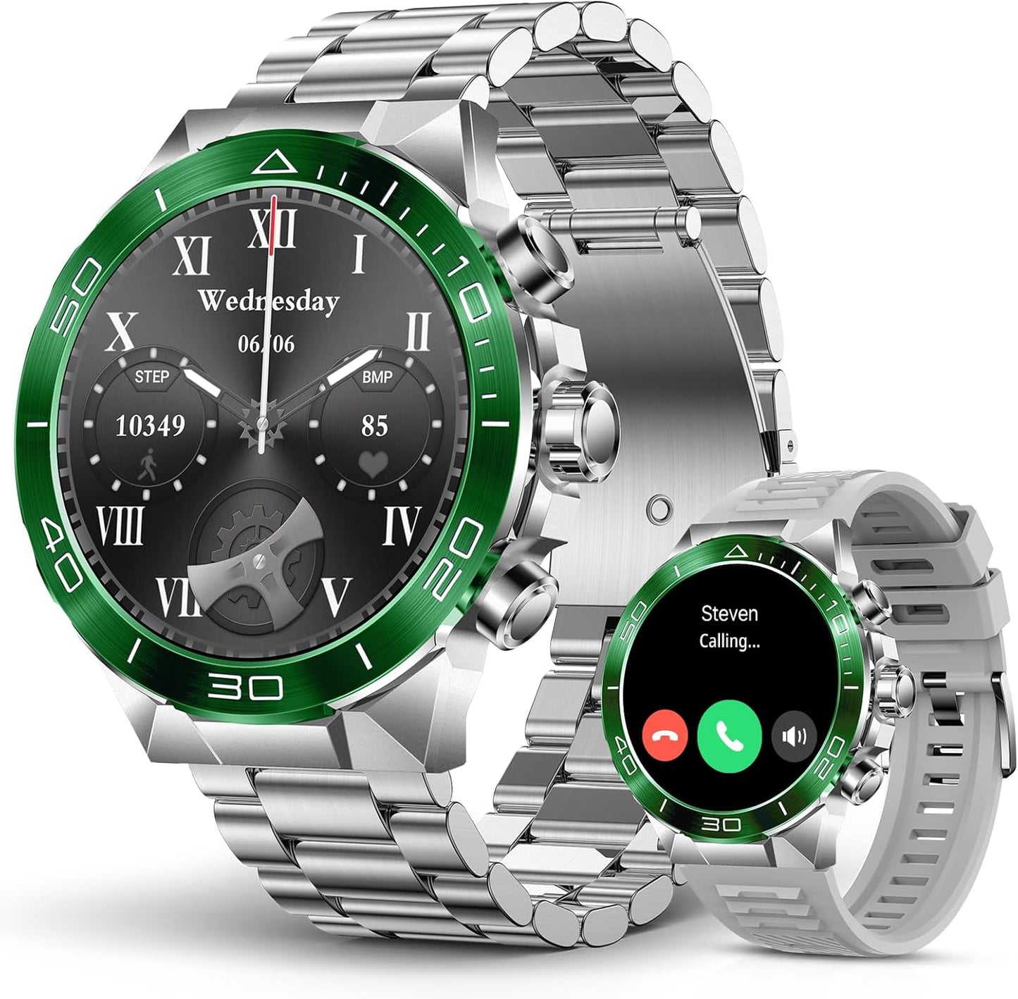 SOUYIE Military Rugged Smart Watch for Men with AMOLED Display
