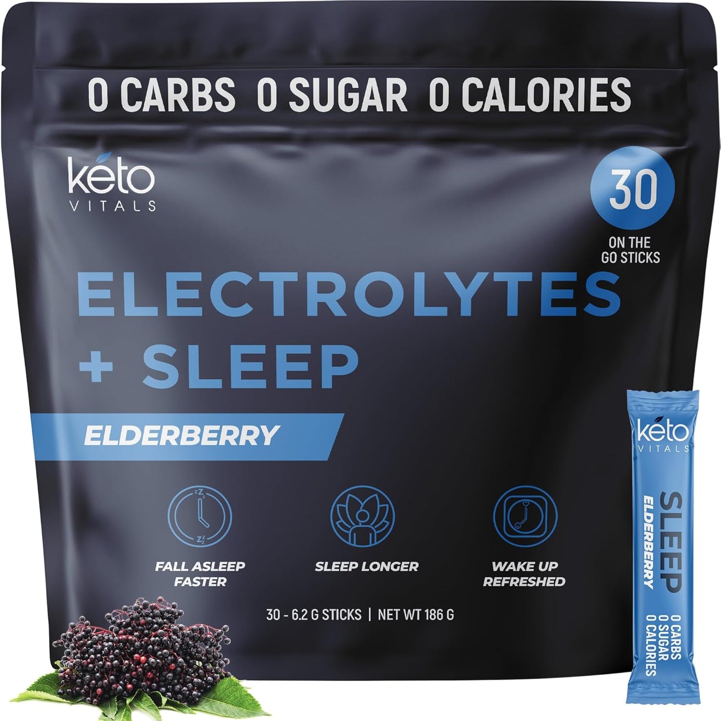 Keto Vitals Sleep Drink Electrolyte Powder for Better Sleep