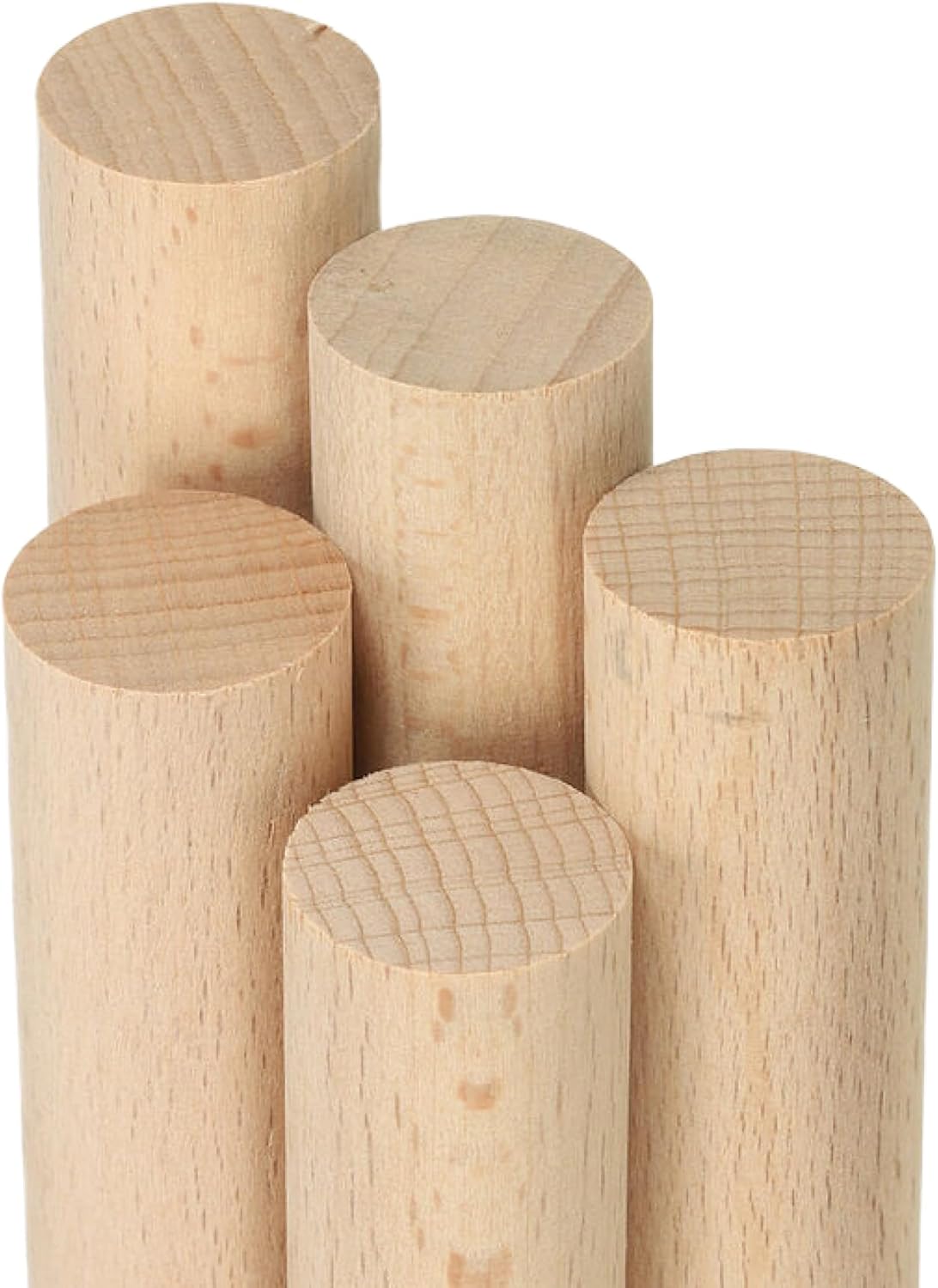 1in x 48in Wooden Dowel Rods Set - Strong Craft Sticks for Projects