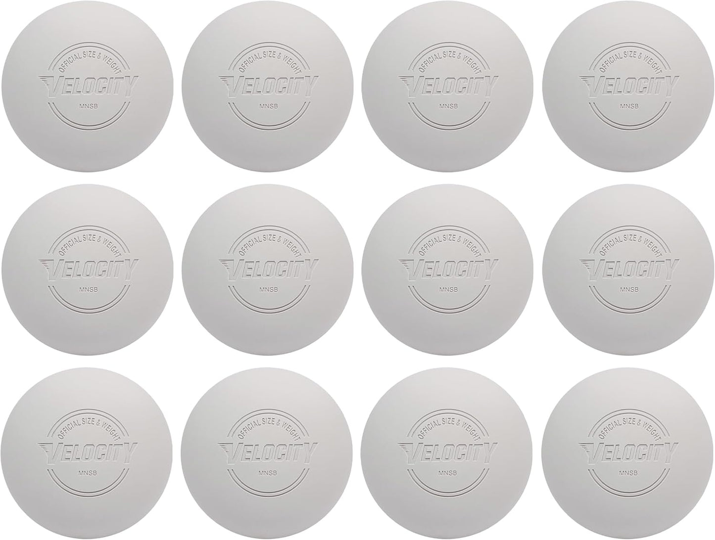 Velocity Lacrosse Balls for Practice and Official Use - 60 Pack