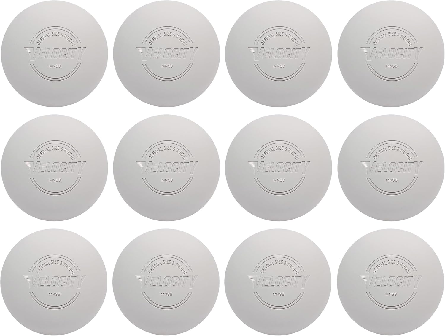 Velocity Lacrosse Balls for Practice and Official Use - 60 Pack