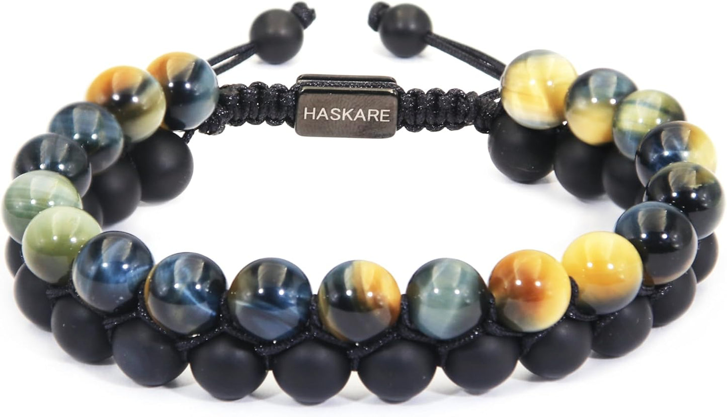 Premium Tiger Eye Bracelet for Men - Energy Protection Gift