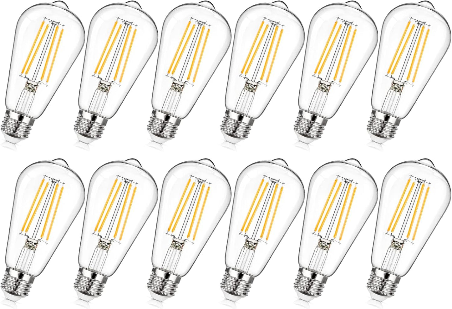 Dimmable Vintage LED Edison Bulbs for Warm White Lighting