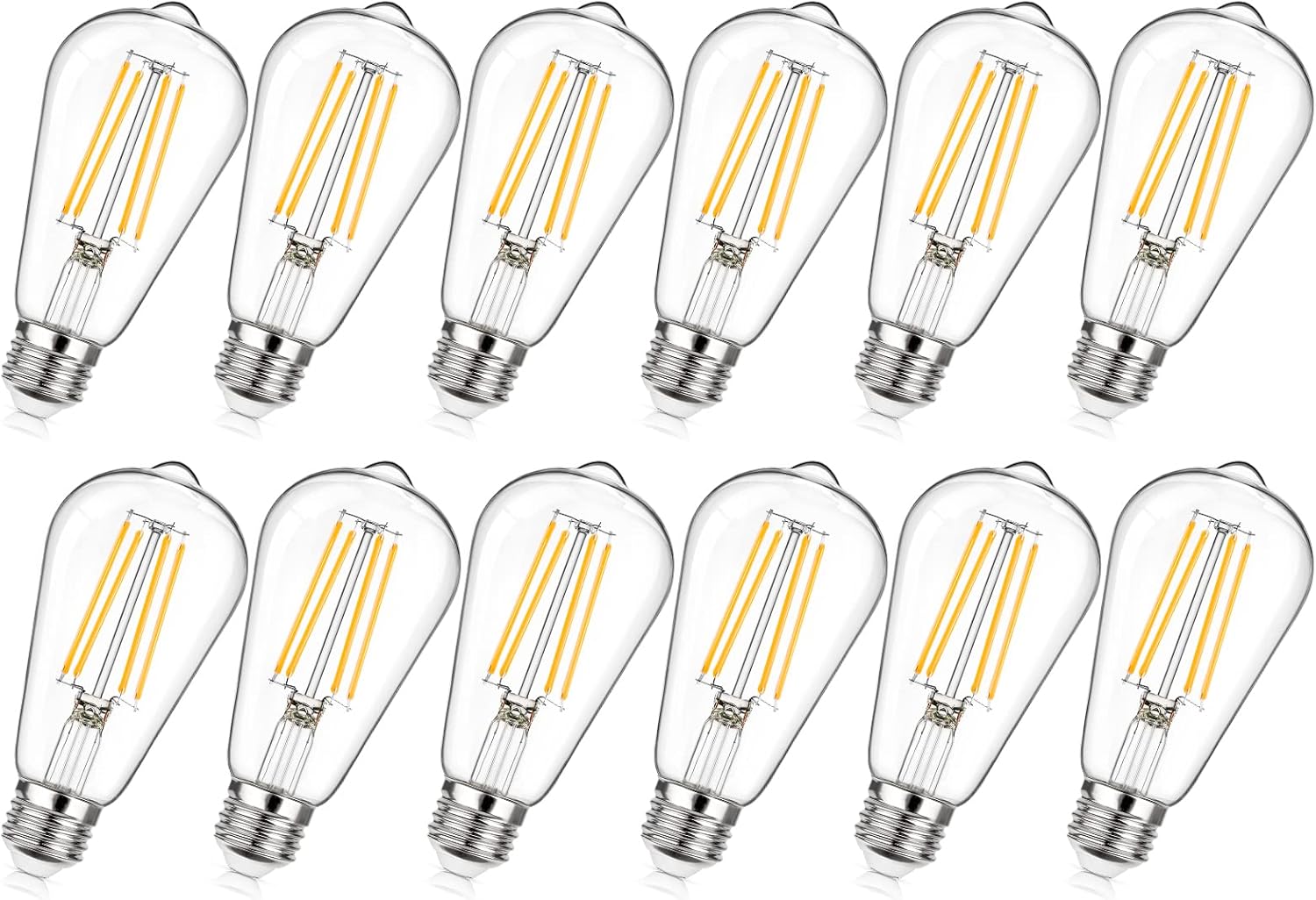 Dimmable Vintage LED Edison Bulbs for Warm White Lighting