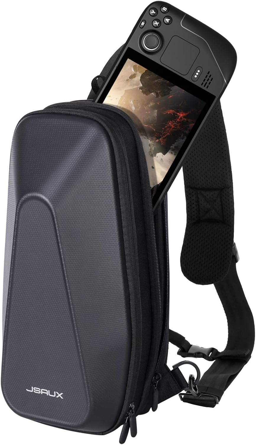 JSAUX Sling Bag for Steam Deck and Nintendo Switch Travel Case