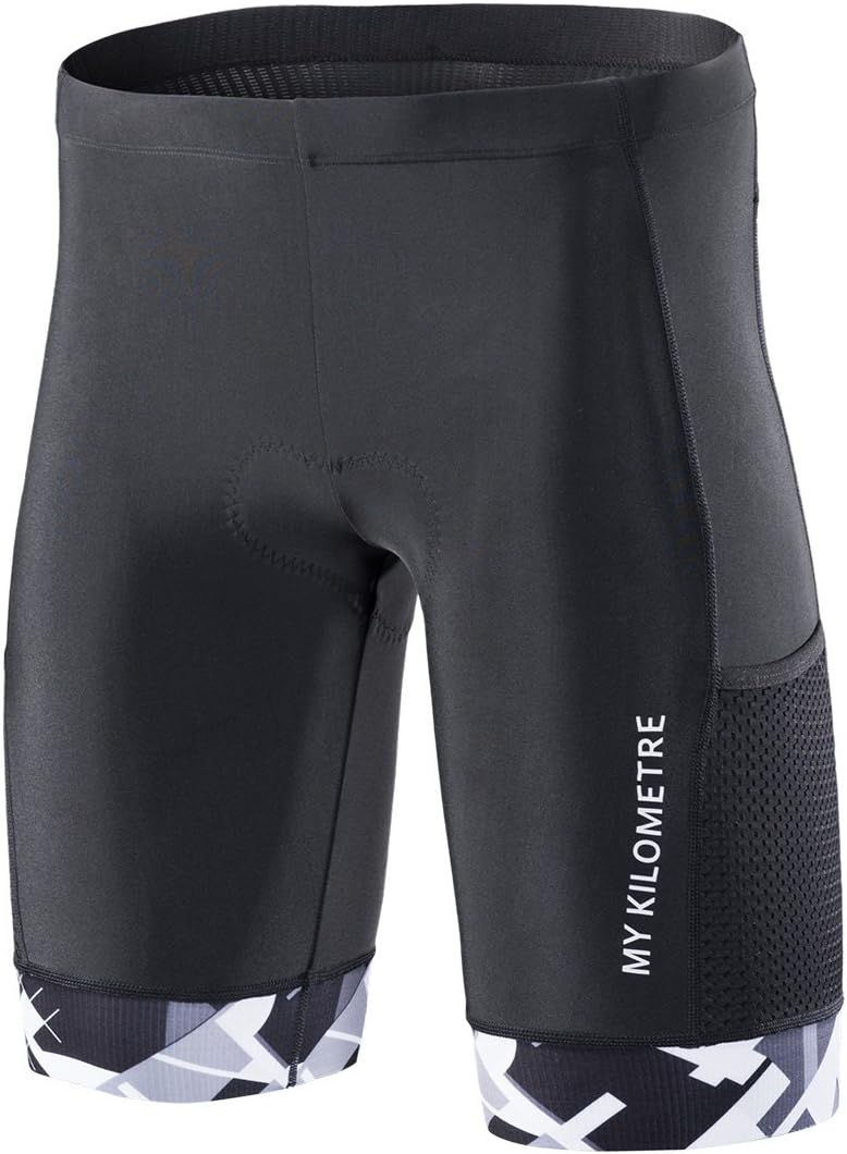 MY KILOMETRE Mens Triathlon Shorts with Adjustable Drawstring