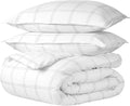 Bare Home Bedding Duvet Cover Queen Size - Soft Textured Plaid