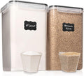 Large Food Storage Containers 2 Pack 6.5L - Airtight Pantry Organizers