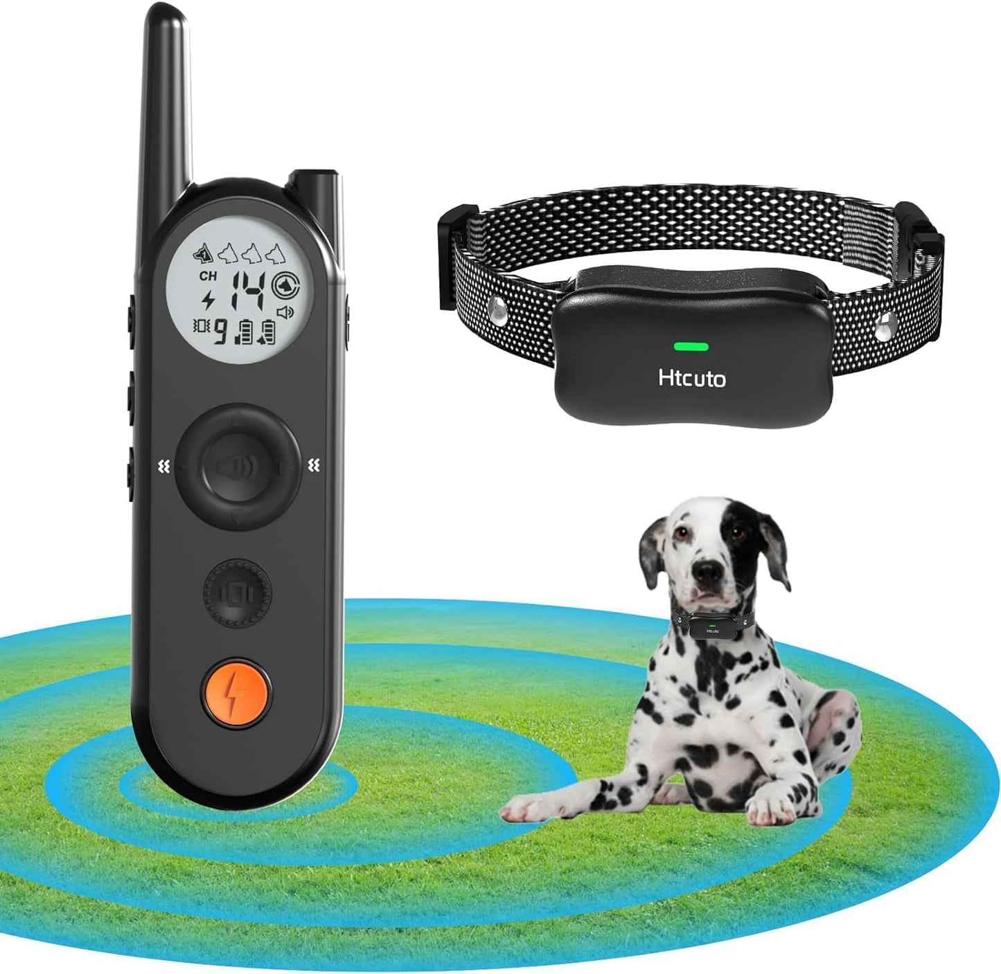 2-in-1 Wireless Dog Fence & Training Collar, 3500FT Range, Waterproof, Long Battery Life