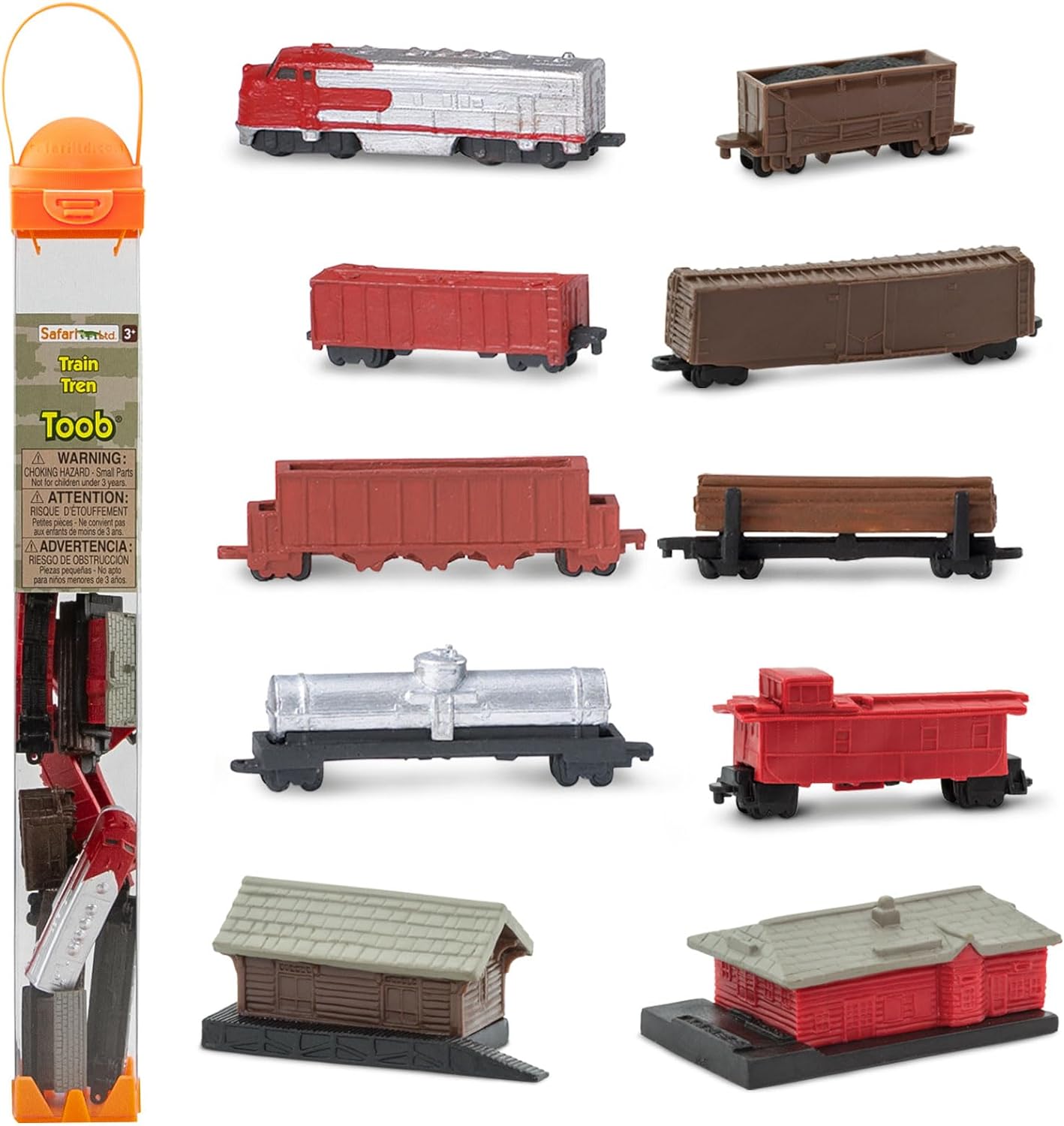 Safari Ltd Trains TOOB - 11 Hand-Painted Figurines!