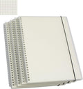 Yansanido Spiral Notebook B5 Grid 4-Pack - Durable Translucent Covers