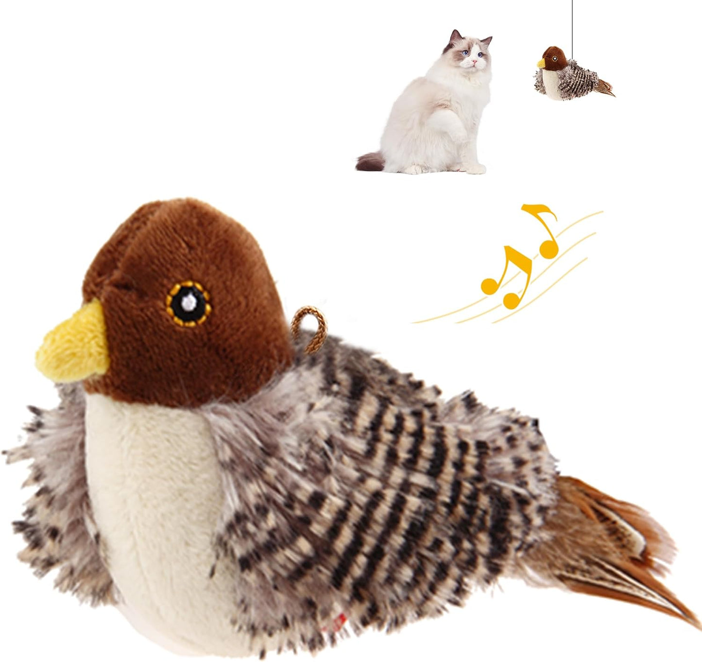 Gigwi Chirping Bird Cat Toy - Interactive Fun!