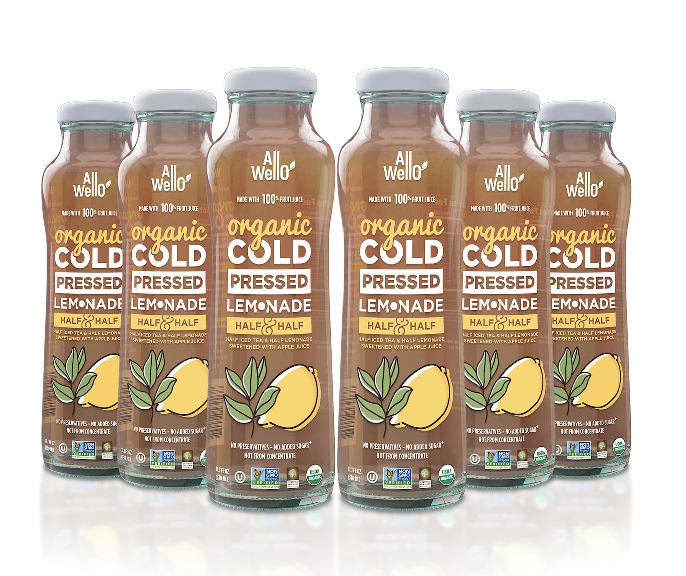 ALLWELLO Organic Cold Pressed Lemonade - Refreshing Blend