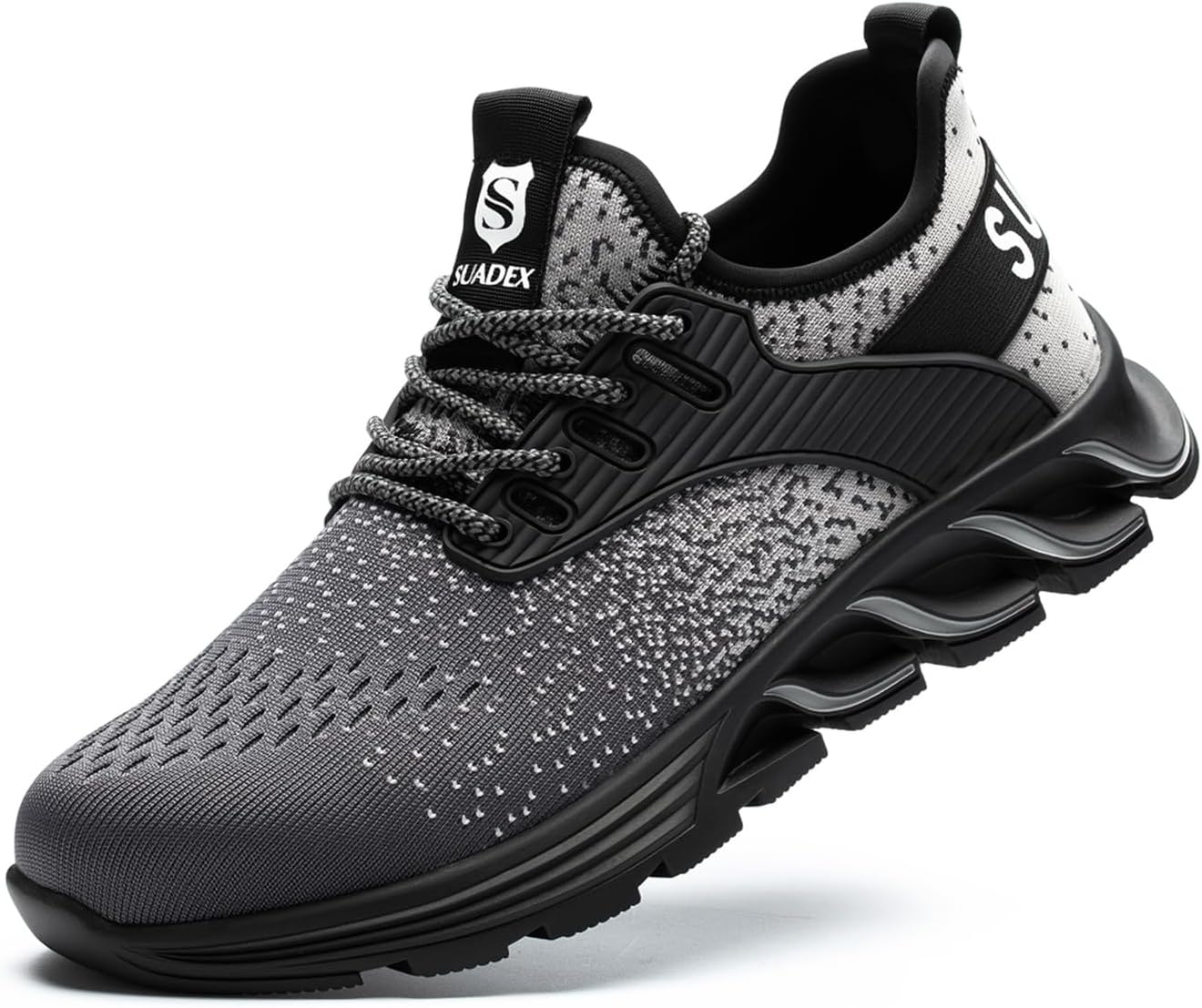 SUADEX Steel Toe Sneakers for Men Women - Indestructible Work Shoes