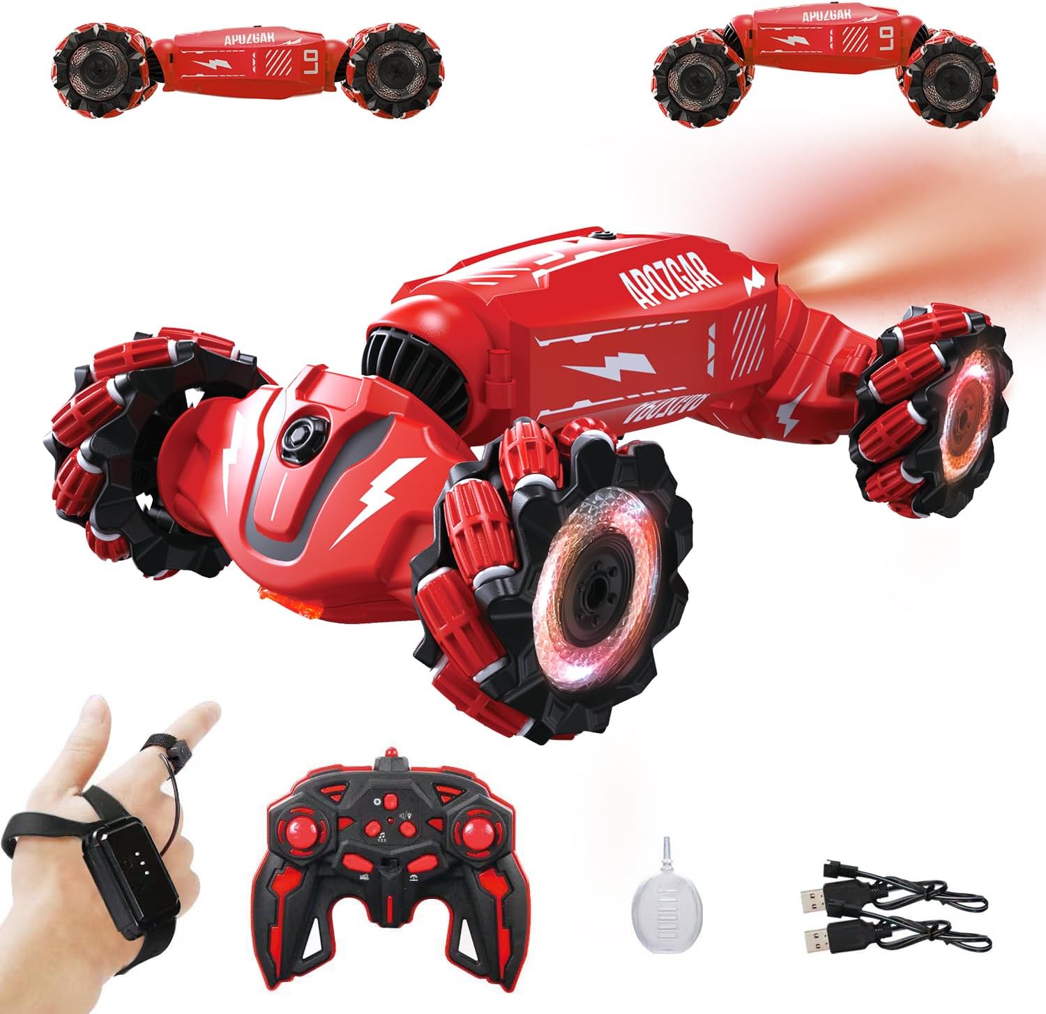 Upgraded Hand Gesture Sensing RC Stunt Car for Kids 6-10 Years