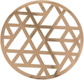 Gold Laser-Cut Cardstock Charger Placemats - 24 Pieces for Modern