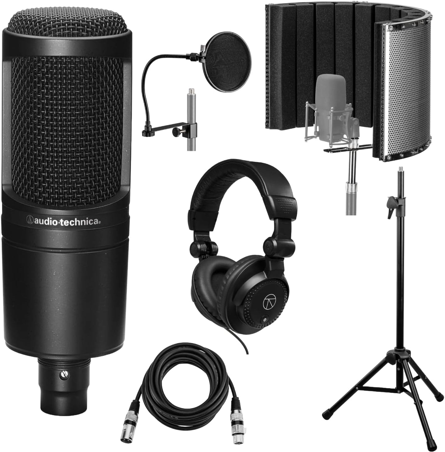 Audio-Technica AT2020 Cardioid Condenser Microphone Bundle Review