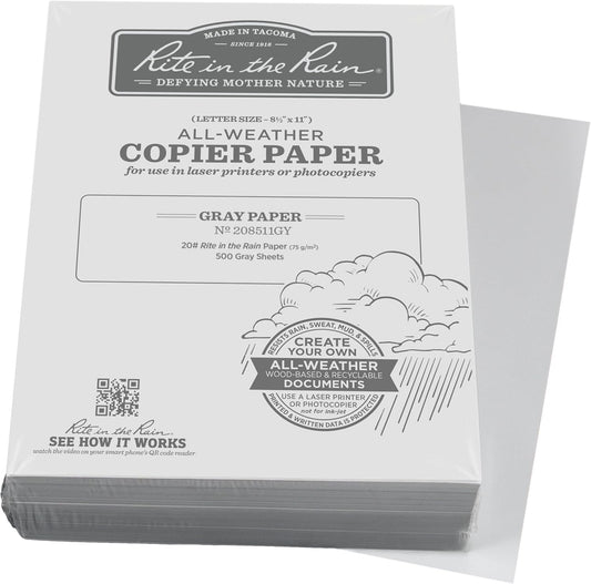 Rite in the Rain Weatherproof Copier Paper for All Conditions