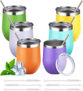 12oz Stemless Wine Tumbler 6-Pack - Double-Wall Insulated Cups