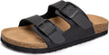 Kids Cork Glitter Slide Sandals with Adjustable Straps - Cushioned