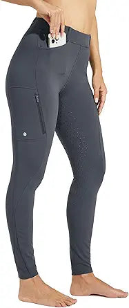 Willit Women's Fleece Riding Breeches for Winter Equestrian Comfort