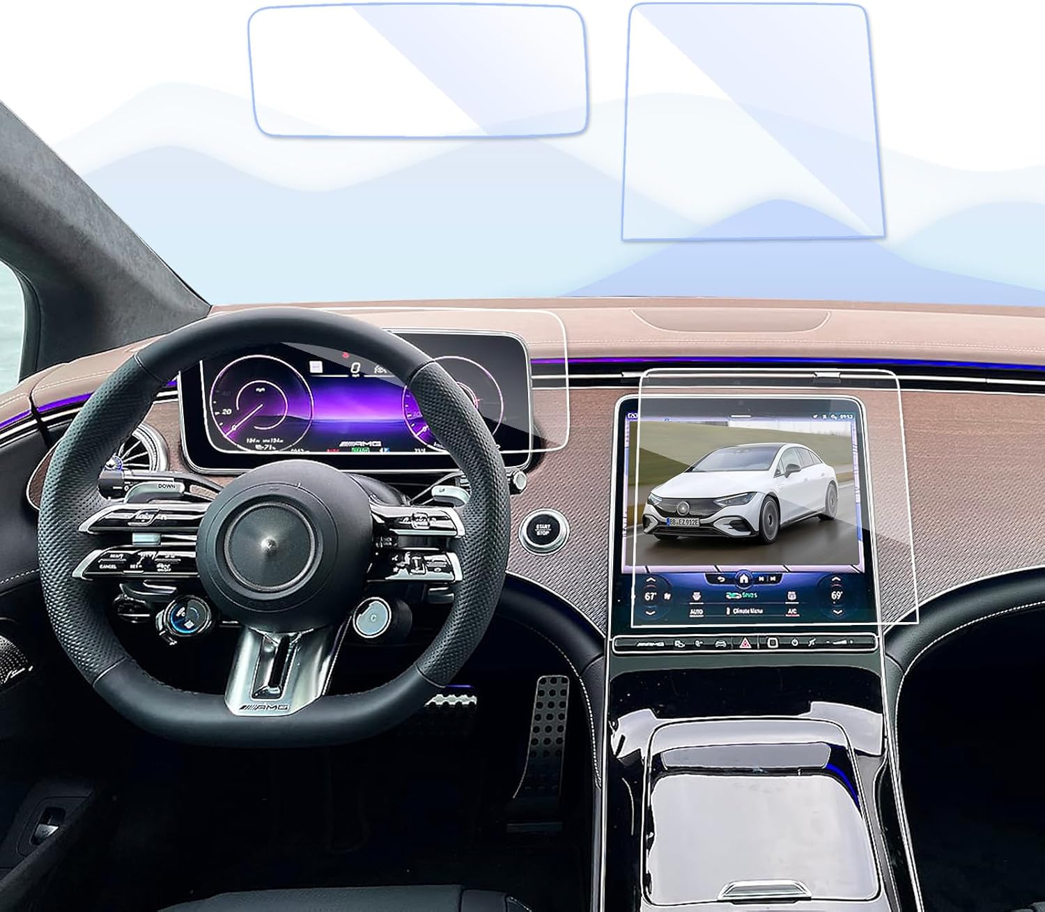 2023 2024 Mercedes EQE 350 SUV Screen Protector for Dash Display