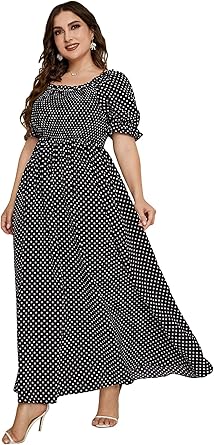 MakeMeChic Women's Plus Size Boho Casual Dress for Every Occasion