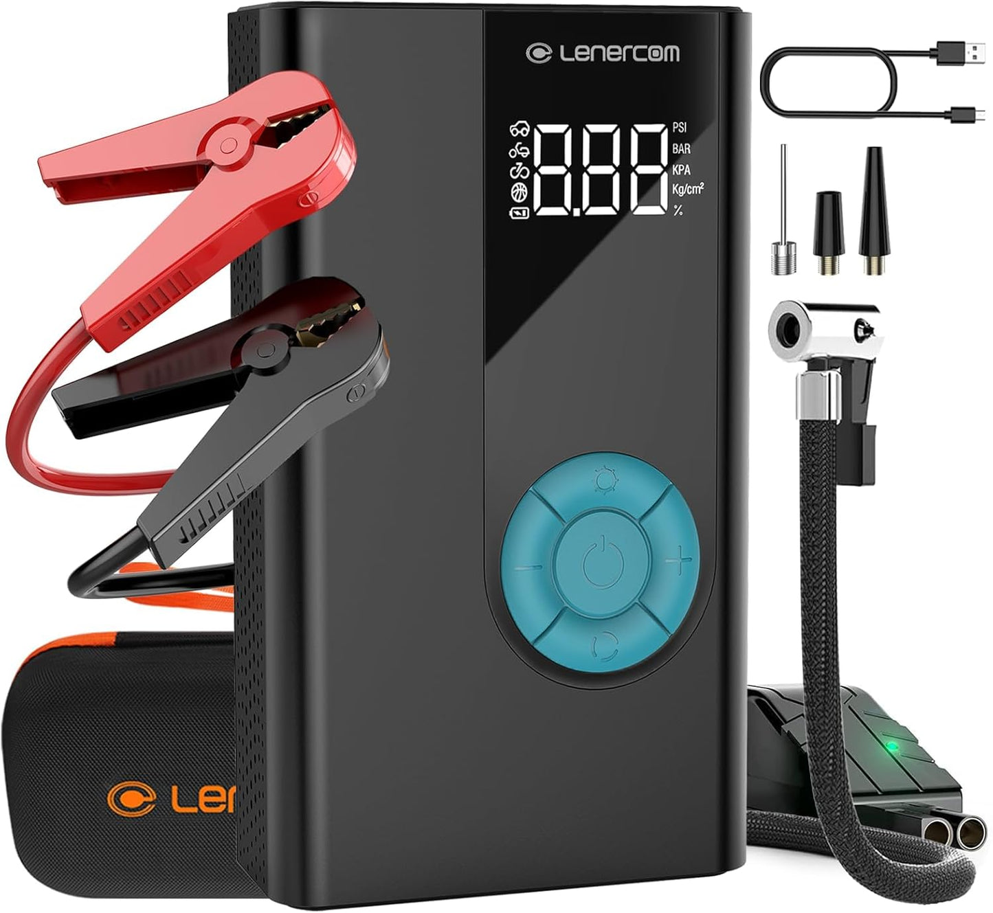 1500A Jump Starter with Air Compressor - LC Lenercom