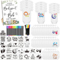 Baby Bib Bodysuit Baby Shower Set - 82 Pc DIY Keepsake Kit