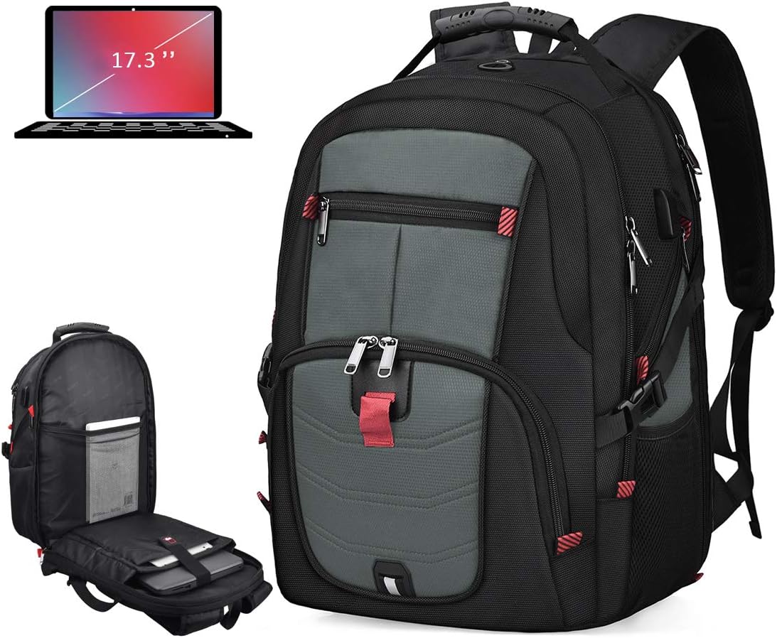 NUBILY 17 Inch Waterproof Laptop Backpack for Travel & College