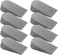 Grey Extra Large Door Stopper 8 Pack - Heavy Duty 1.9in High
