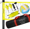 Outdoor Portable Volleyball Net System - Adjustable Height Poles