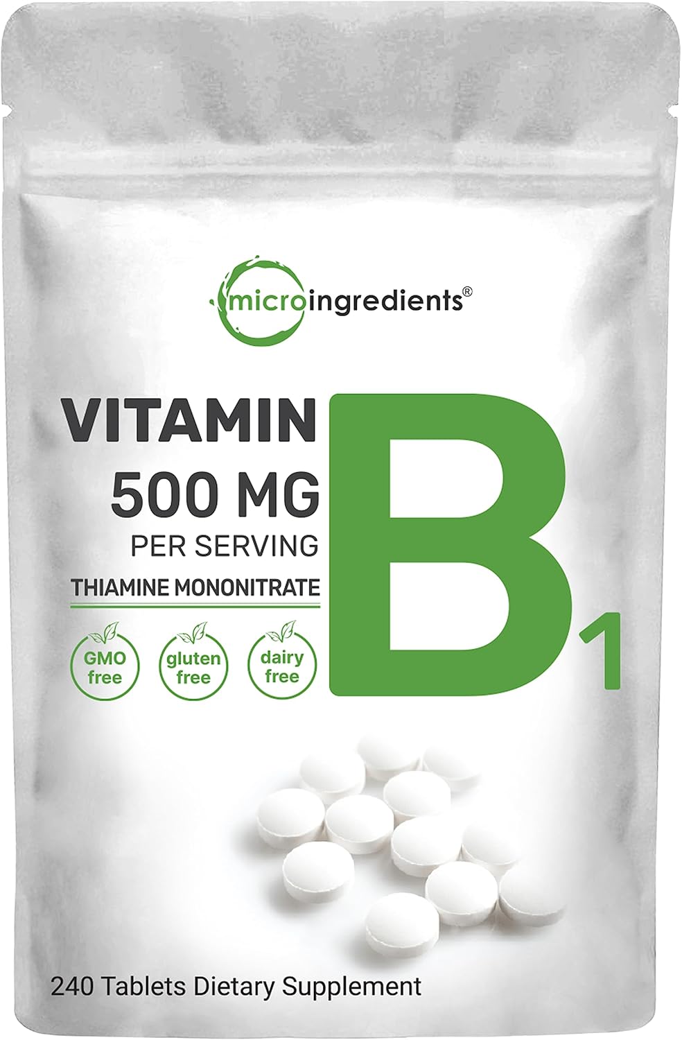 Vitamin B1 500mg | Metabolism Boost | 240 Tablets