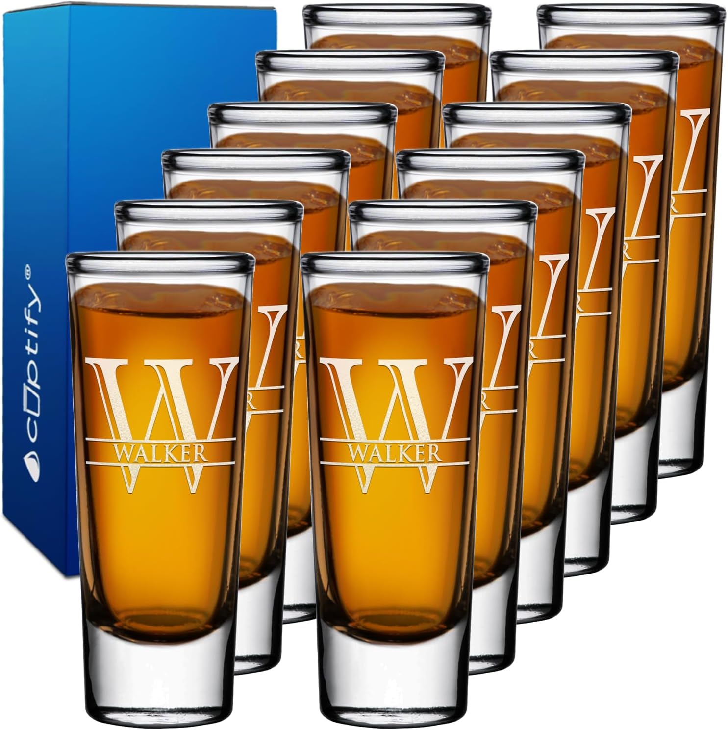 Personalized Shot Glasses Set of 12 for Unique Gifts and Events