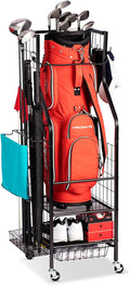 Portable Golf Bag Storage Rack - Organize With Ease!