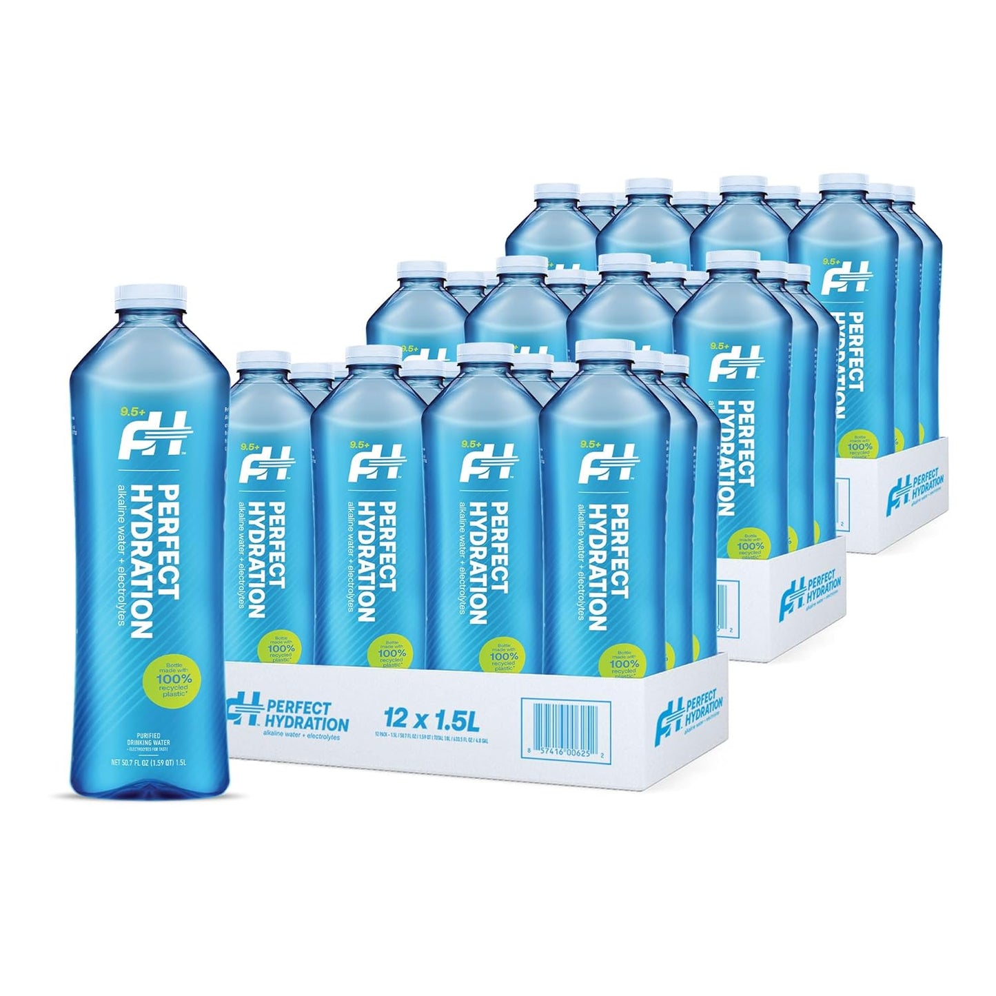 Perfect Hydration 9.5+ pH Alkaline Drinking Water, 1.5L Bottles