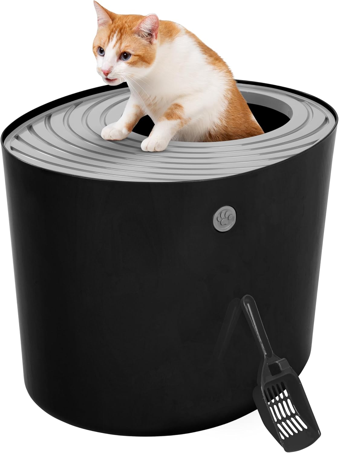 IRIS USA Large Top Entry Cat Litter Box with Catching Lid
