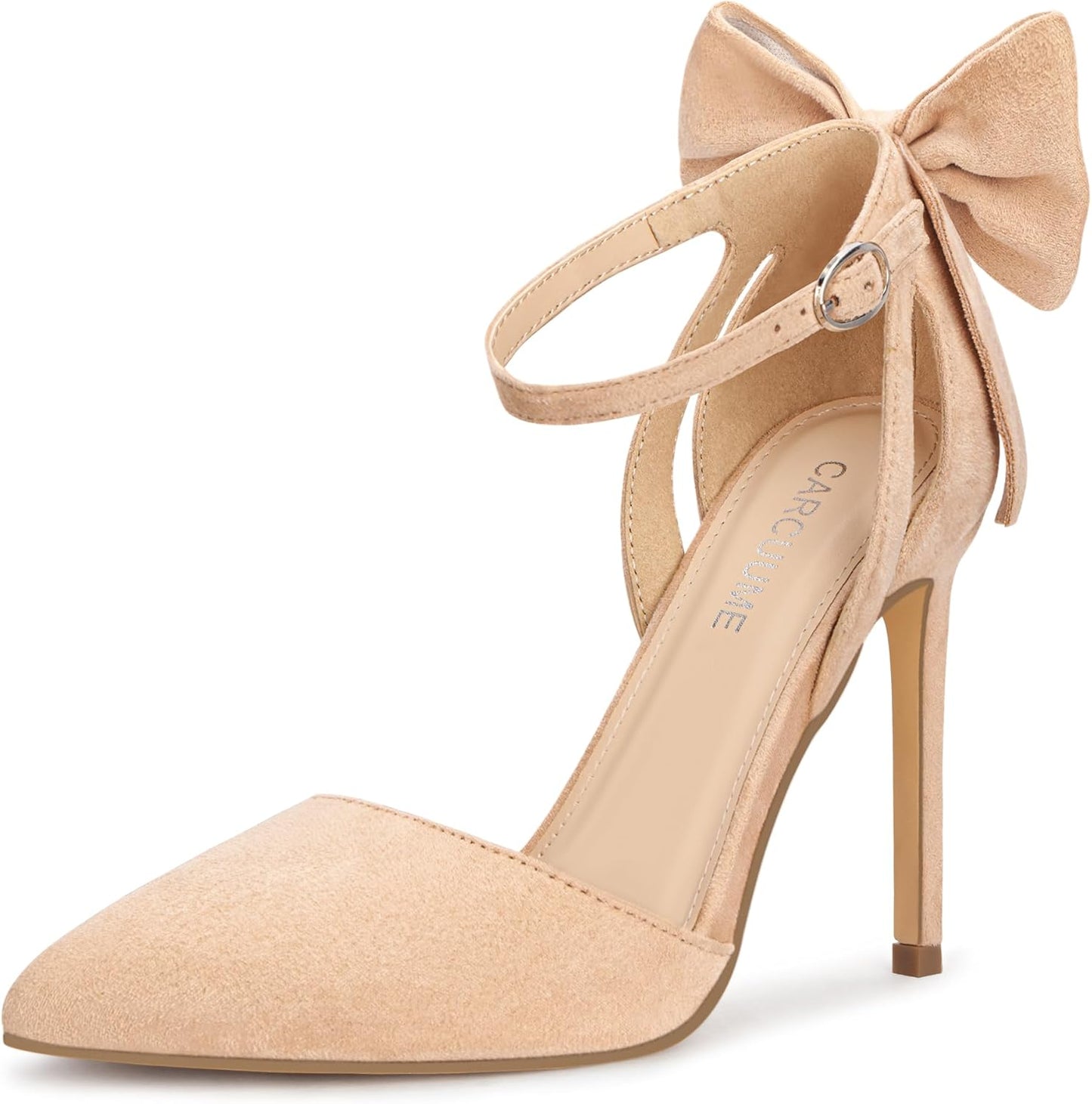 Carcuume Women's Closed Toe Heels for Elegant Occasions