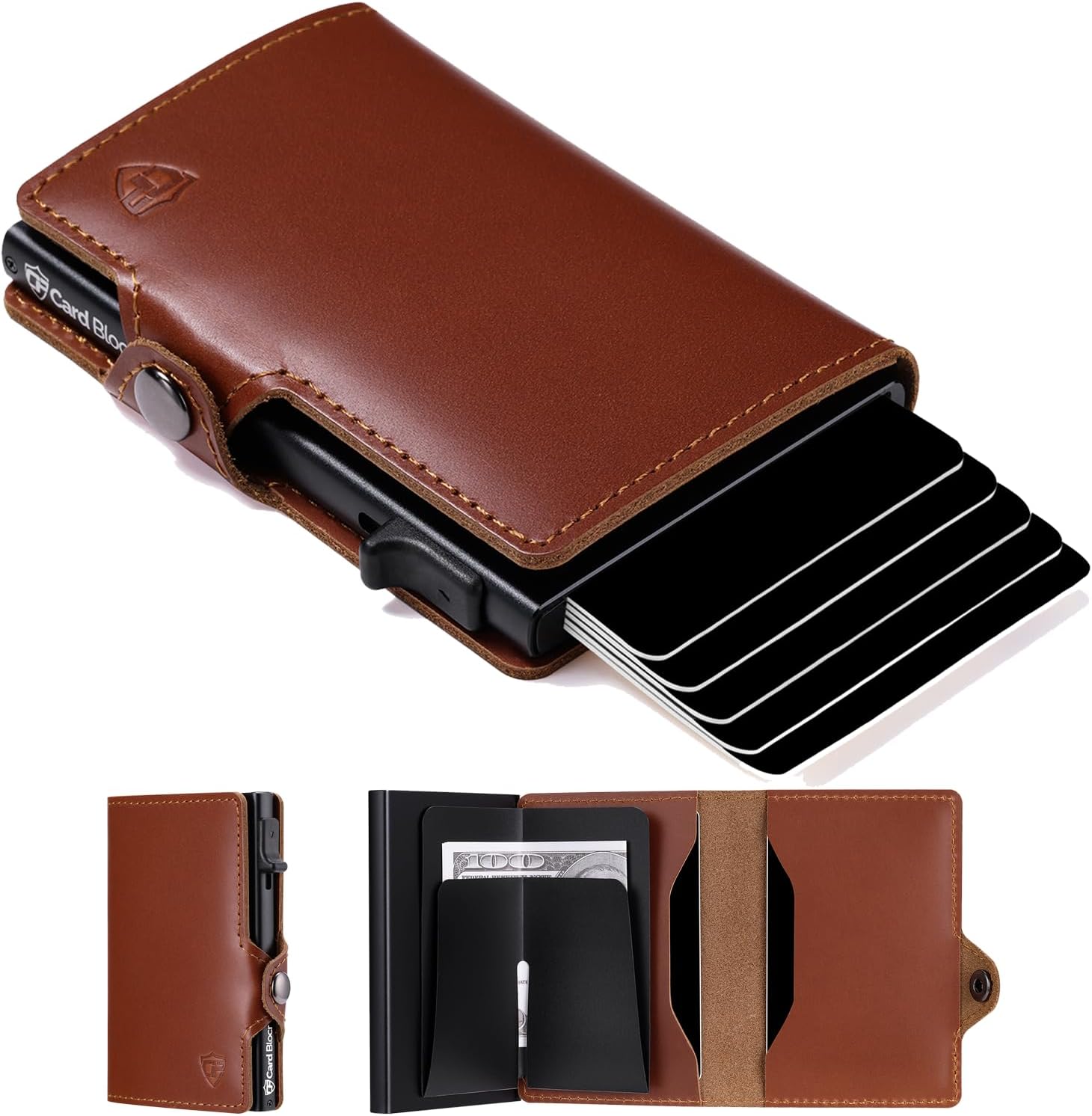 Conceal Plus Wallet for Men - RFID Blocking Slim Design