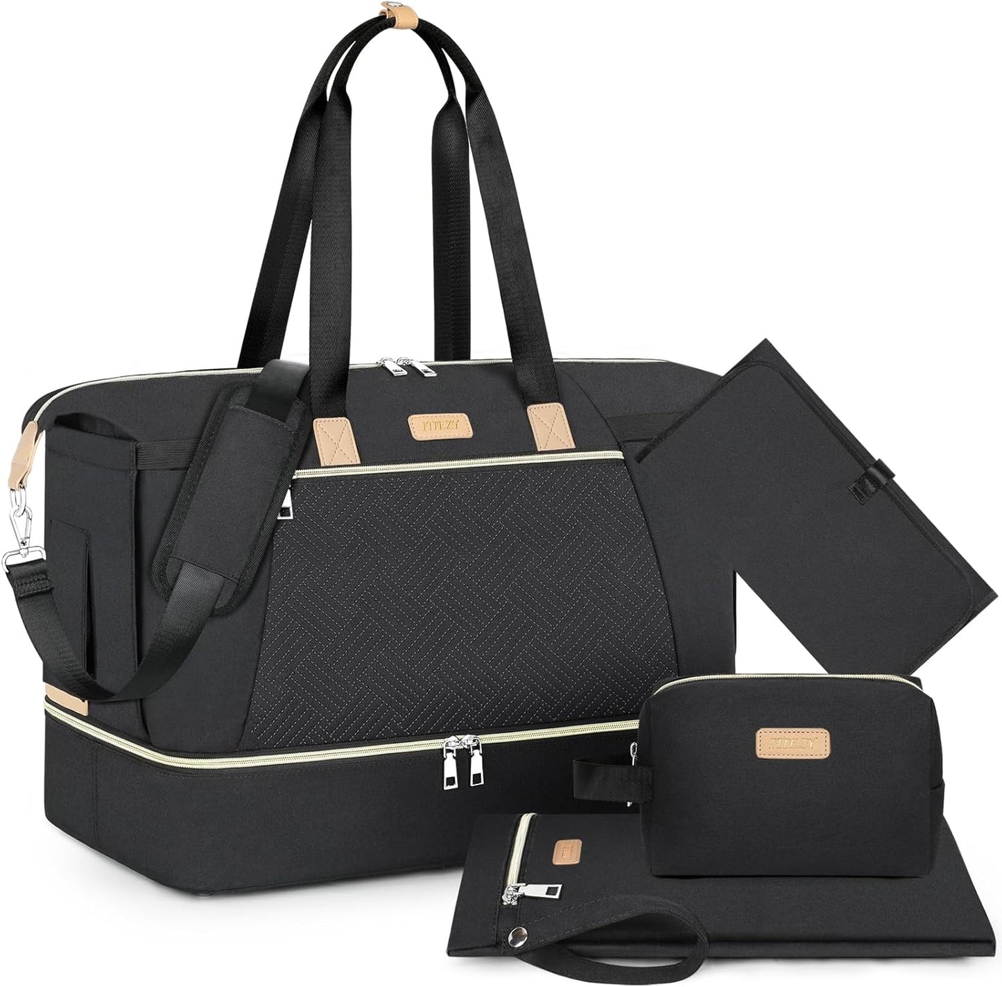 ITIEZY Diaper Bag Tote - Large Mommy Bag with Changing Pad